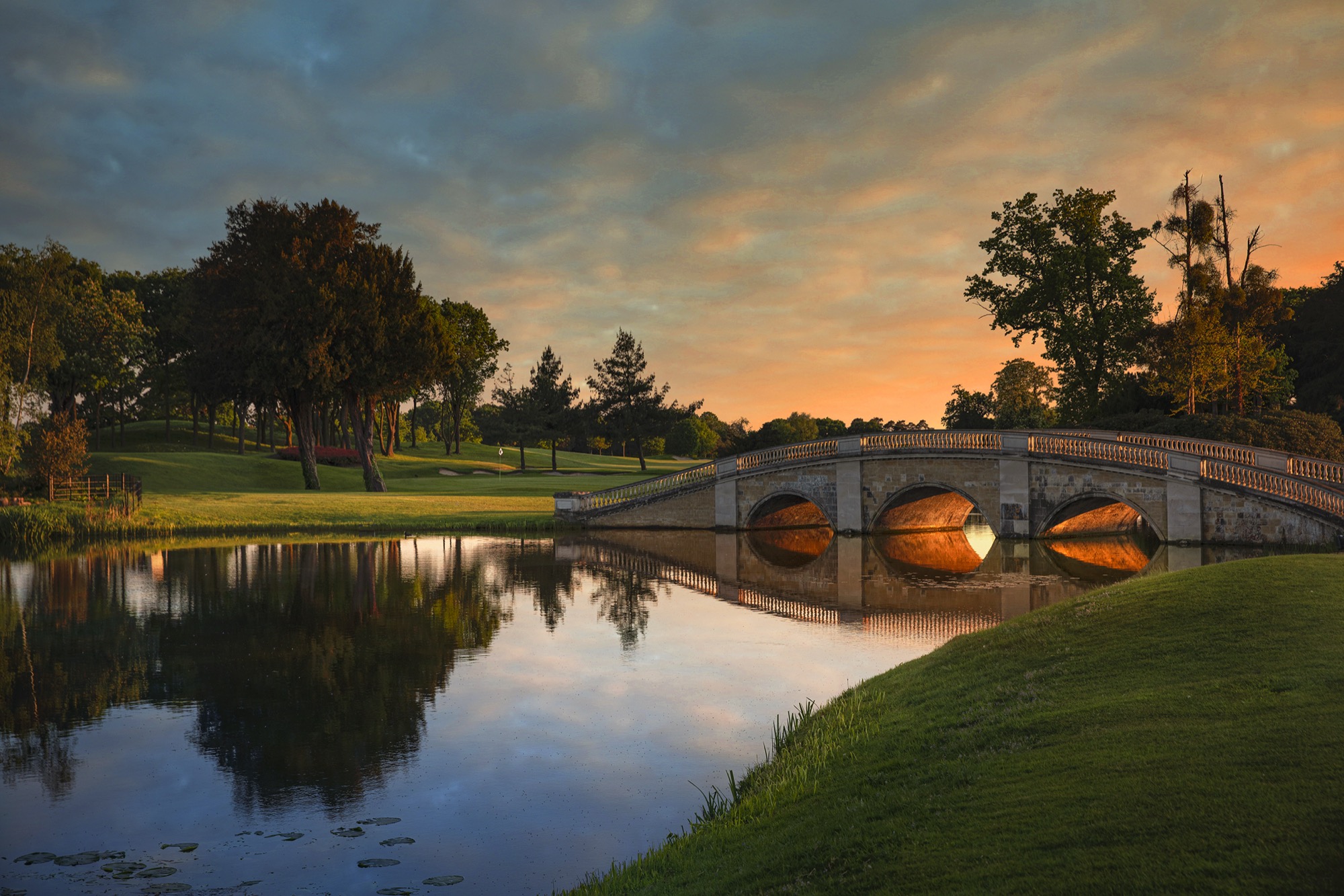 Stoke Park at dusk